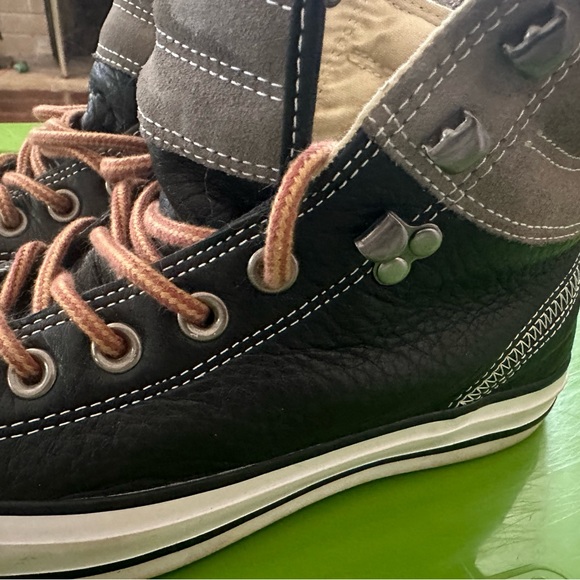 Black Leather Converse Chuck Taylor - Picture 3 of 5